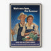 Vintage plakat for sommerligt landbrugsarbejde