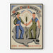 Retro plakat Work Pays America - Vintage landbrugs vægdekoration