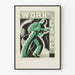 Vintage plakat Work With Care til industriel vægdekoration