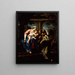Vision de Saint François - Atelier d'Annibale Carracci — indrammet kunstværk på væggen