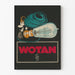 Vintage plakat Wotan elektrisk pære vægdekoration
