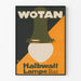 Vintage plakat Wotan Halbwatt lampe til vægdekoration