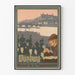 Vintage Würzburg Plakat Vægdekoration Vinmark og By