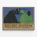 Plakat XXIV. kunstudstilling af Berliner Sezession 1912 — indrammet kunstværk på væggen