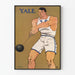 Vintage plakat af Yale-athlet i aktion