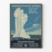 Vintage plakat af Yellowstone National Park Ranger Naturalist Service
