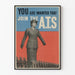 Vintage plakat rekruttering A.T.S. plakat vægdekoration