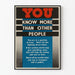 Vintage plakat You Know More Than Other People – Engagement vægdekoration