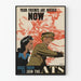 Vintage plakat 'Dine venner er nødvendige nu' Rekruttering ATS