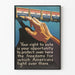 Vægdekoration plakat af amerikanske frihedsrettigheder og stemmeret