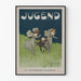Dekorativ plakat i Jugendstil med dansende figurer på naturlig baggrund
