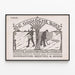 Plakat Vintage landsbybeboer - Såmand og høster — indrammet kunstværk på væggen