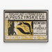 Plakat Art Nouveau Zakład Artystyczno-Litograficzny A. Pruszyńskiego — indrammet kunstværk på væggen