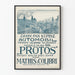 Vintage plakat af Automobil Protos Mathis Colibri 1912