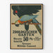 Vintage koncertplakat militær Zoologischer Garten Berlin