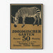 Vintage plakat Zebre Zoologischer Garten koncert militær