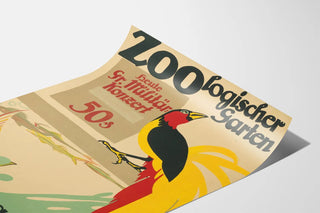 Vintage plakat Zoo Aquarium Concert Militaire