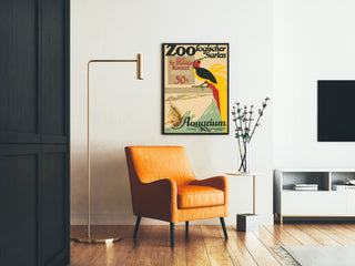 Vintage plakat Zoo Aquarium Concert Militaire
