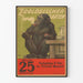 Vintage plakat af Zoologischer Garten med cigarbærende abe
