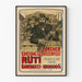 Vintage plakat Zürich Schützenfest 1906 Rüti vægdekoration
