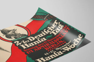 Plakat dekorativ Zweiter Deutscher Hansa Tag Berlin — visning af kunstværket
