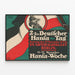 Plakat dekorativ Zweiter Deutscher Hansa Tag Berlin — indrammet kunstværk på væggen